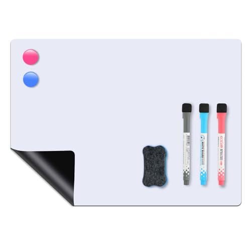 Flexibel whiteboard folie A4 – Wiederbeschreibbare whiteboard magnetisch, Abwischbare magnettafel weiß mit 3 Markern & Schwamm, Vielseitige pinnwand magnetisch für Zuhause, Büro & Schule. Flexibel whiteboard folie A4 – Wiederbeschreibbare whiteboard magnetisch, Abwischbare magnettafel weiß mit 3 Markern & Schwamm, Vielseitige pinnwand magnetisch für Zuhause, Büro & Schule. von Bafumiu