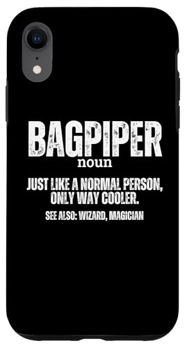 Dudelsackspieler Definition Stolzer Lustiger Dudelsackspieler Hülle für iPhone XR von Bag Pipes Scottish Gifts For Bagpiper