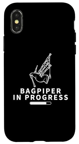 Dudelsackspieler in Bearbeitung Lädt lustige Dudelsäcke Hülle für iPhone X/XS von Bag Pipes Scottish Gifts For Bagpiper