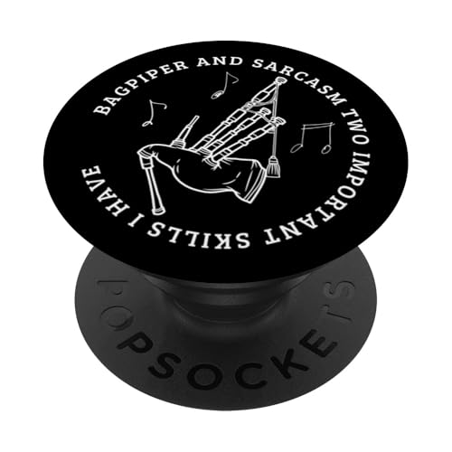 Dudelsackspieler und Sarkasmus lustiger Dudelsackspieler PopSockets Klebender PopGrip Dudelsackspieler und Sarkasmus lustiger Dudelsackspieler PopSockets Klebender PopGrip von Bag Pipes Scottish Gifts For Bagpiper