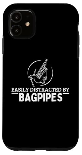 Leicht abgelenkt durch Dudelsack lustiger Dudelsackspieler Hülle für iPhone 11 von Bag Pipes Scottish Gifts For Bagpiper