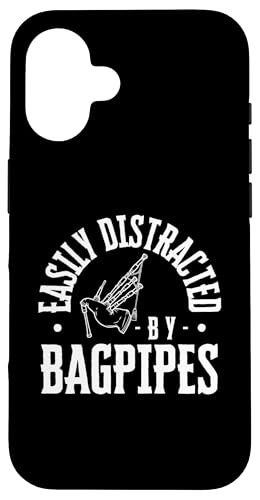 Leicht abgelenkt durch Dudelsack lustiger Dudelsackspieler Hülle für iPhone 16 von Bag Pipes Scottish Gifts For Bagpiper
