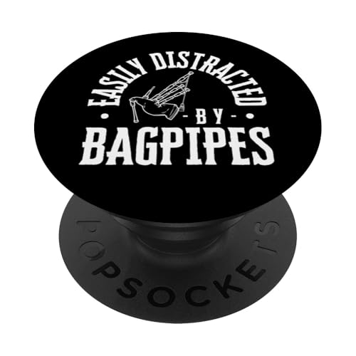 Leicht abgelenkt durch Dudelsack lustiger Dudelsackspieler PopSockets Klebender PopGrip Leicht abgelenkt durch Dudelsack lustiger Dudelsackspieler PopSockets Klebender PopGrip von Bag Pipes Scottish Gifts For Bagpiper