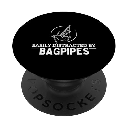 Leicht abgelenkt durch Dudelsack lustiger Dudelsackspieler PopSockets Klebender PopGrip Leicht abgelenkt durch Dudelsack lustiger Dudelsackspieler PopSockets Klebender PopGrip von Bag Pipes Scottish Gifts For Bagpiper