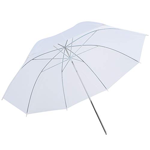 Diffusor Durchscheinender Weißer Blitzschirm 58×6×6 33 Zoll Durchscheinender Weißer Weicher Regenschirm für Fotostudio-Blitzlichtdiffusor Softlight von Bagima