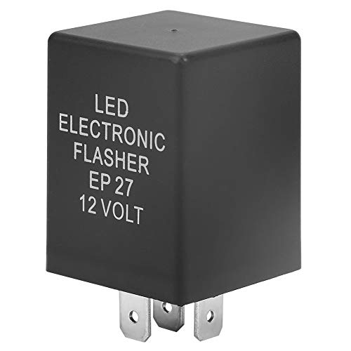 Bagima EP27 5-poliges LED-Blinkrelais Blinkerlicht Hyper Flash Fix 12V 150W Automatik Arbeitskontakt 10A 100mV-150V Wasserdicht Staubdicht Plug-and-Play von Bagima