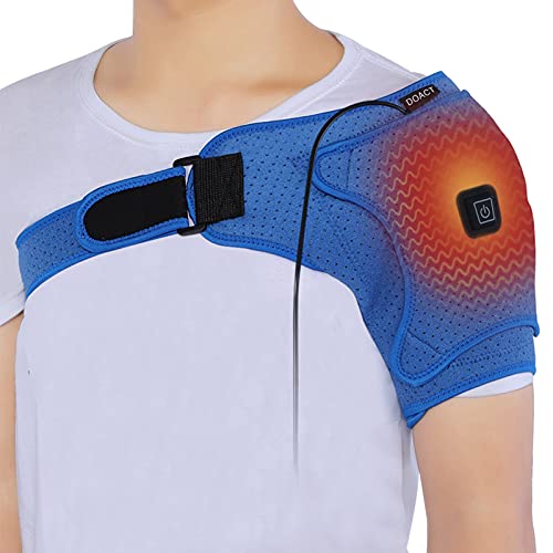 Schulterstützbandage, Elektrisches USB-Schulterstütz-Heizkissen mit Verstellbarem Riemen, Armwickelbandage, Kompressions-Heizkissen Frozen Shoulder Rotator Cuff Schulterstützbandage, Elektrisches USB-Schulterstütz-Heizkissen mit Verstellbarem Riemen, Armwickelbandage, Kompressions-Heizkissen Frozen Shoulder Rotator Cuff von Bagima