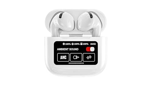 Bagsbent Bluetooth Wireless In-Ear Headphones with Touchscreen Display Earbuds for iPhone & Android, Perfect for Sports, Men & Everyday Use Active (ANC) (ENC) von Bagsbent