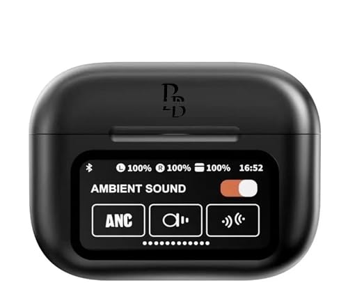 Bagsbent Bluetooth Wireless In-Ear Headphones with Touchscreen Display Earbuds for iPhone & Android, Perfect for Sports, Men & Everyday Use Active (ANC) (ENC) von Bagsbent