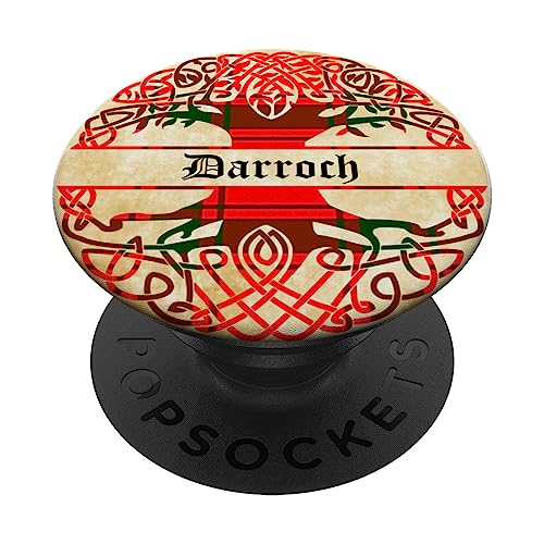 Darroch Clan Tartan Baum des Lebens Schottischer Nachname PopSockets mit austauschbarem PopGrip von Bagtown Clans