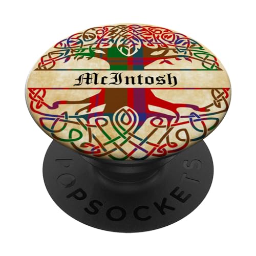 McIntosh Clan Tartan Baum des Lebens Schottischer Nachname PopSockets mit austauschbarem PopGrip McIntosh Clan Tartan Baum des Lebens Schottischer Nachname PopSockets mit austauschbarem PopGrip von Bagtown Clans