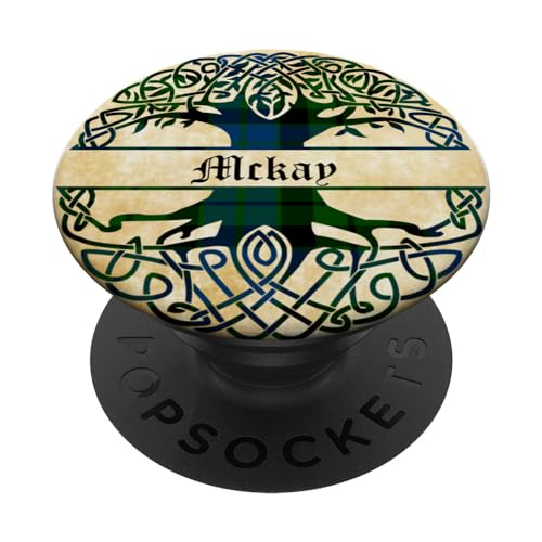 Mckay Clan Tartan Baum des Lebens Schottischer Nachname PopSockets mit austauschbarem PopGrip Mckay Clan Tartan Baum des Lebens Schottischer Nachname PopSockets mit austauschbarem PopGrip von Bagtown Clans