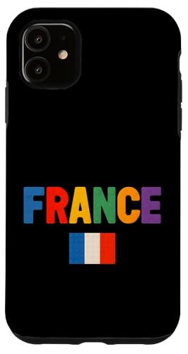 Colorful France with Building Blocks Style, France Graphic Hülle für iPhone 11 von Bahaa's Tee