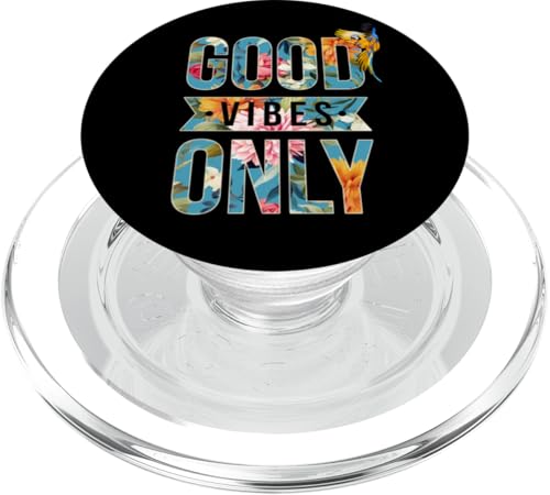 Cool Floral Summer Vibes Only Quotes Inspirational Quotes PopSockets PopGrip für MagSafe von Bahaa's Tee