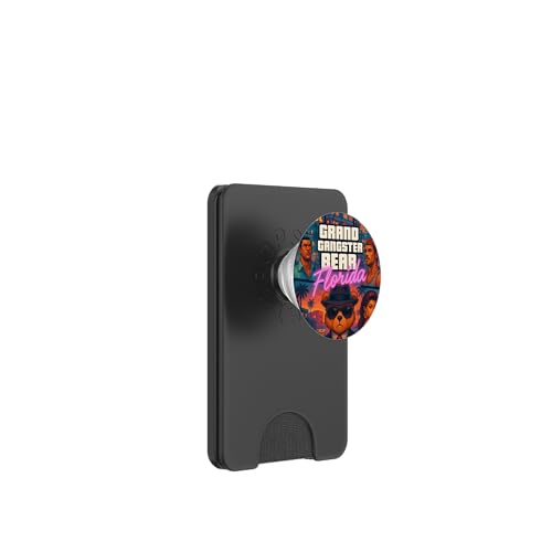 Cool Teddy Bear Florida Illustration Novelty Graphic Designs PopSockets PopWallet für MagSafe von Bahaa's Tee