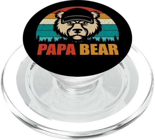 Coole bunte Papa-Grafik-T-Shirts und coole Papa-Designs PopSockets PopGrip für MagSafe von Bahaa's Tee