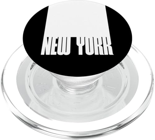 Ich liebe New York City, New York in schwarzer quadratischer Abbildung PopSockets PopGrip für MagSafe von Bahaa's Tee