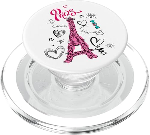 Paris France Eiffelturm Graphic Tees, Paris Fashion Stuffs PopSockets PopGrip für MagSafe von Bahaa's Tee