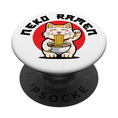 Ramen Inside, Enjoy Japanese Powered By Ramen Quotes Graphic PopSockets Klebender PopGrip von Bahaa's Tee