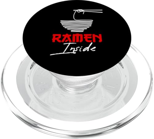 Ramen Inside, Enjoy Japanese Powered By Ramen Quotes Graphic PopSockets PopGrip für MagSafe von Bahaa's Tee