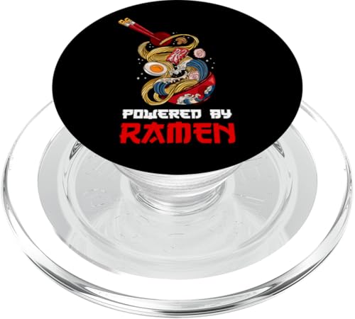 Ramen Inside, Enjoy Japanese Powered By Ramen Quotes Graphic PopSockets PopGrip für MagSafe von Bahaa's Tee