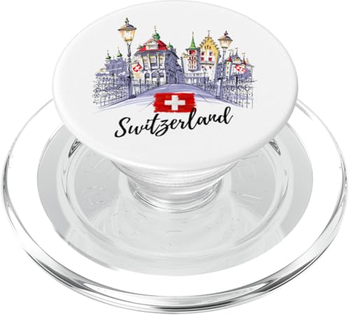 Switzerland Graphic Tees - Novelty T-Shirts & Cool Designs PopSockets PopGrip für MagSafe von Bahaa's Tee