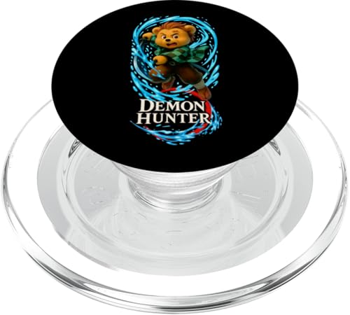 Teddy Bear Enemy Hunter Illustration Novelty Graphic Designs PopSockets PopGrip für MagSafe von Bahaa's Tee