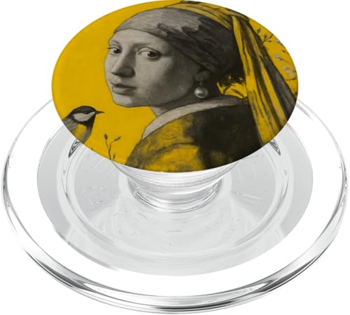 The Famous Girl with a Pearl EarringWearing Japanese kimono PopSockets PopGrip für MagSafe von Bahaa's Tee