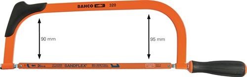 Bahco Metallsägebogen 320 Blatt-L.300mm 24 Z./Zoll Komfort- u.Frontgriff Bahco Metallsägebogen 320 Blatt-L.300mm 24 Z./Zoll Komfort- u.Frontgriff von Bahco