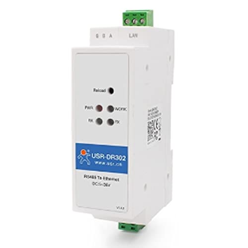 Bahderaus -DR302 Din Rail Serial RS485 to Ethernet IP Server Module Ethernet Converter Modbus RTU to Modbus Unit von Bahderaus