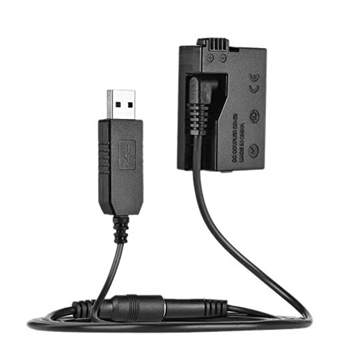 Bahderaus -E8 Dummy mit DC Power Bank USB Adapter Kabel für LP-E8 für 550D 600D 650D 700D DSLR Kameras von Bahderaus