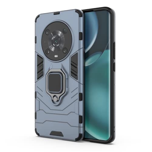 BaiBaiDY Handyhülle für Honor Magic 4 Pro Hülle, Stoßdämpfung, Halterung, Fallfestigkeit, TPU + PC-Doppelschichtdesign, Geeignet für Honor Magic 4 Pro.（Blau） von BaiBaiDY