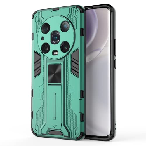 BaiBaiDY Handyhülle für Honor Magic 4 Pro Hülle, Stoßdämpfung, Halterung, Fallfestigkeit, TPU + PC-Doppelschichtdesign, Geeignet für Honor Magic 4 Pro.（Grün） von BaiBaiDY