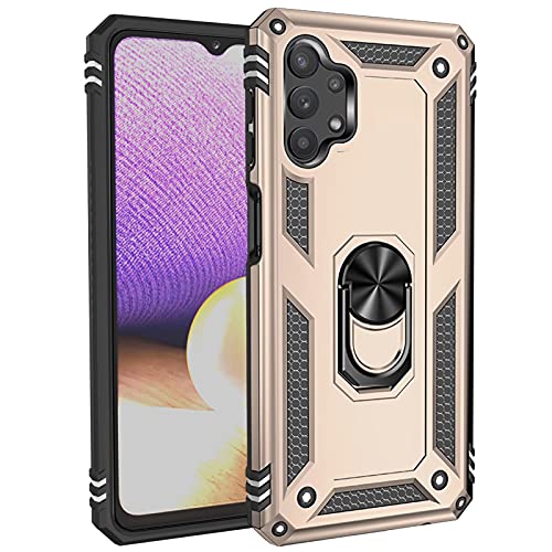 BaiBaiDY Handyhülle für Xiaomi Poco M5s Hülle, Stoßdämpfung, Halterung, Fallfestigkeit, TPU + PC-Doppelschichtdesign, Hülle für Xiaomi Poco M5s.(Golden) von BaiBaiDY