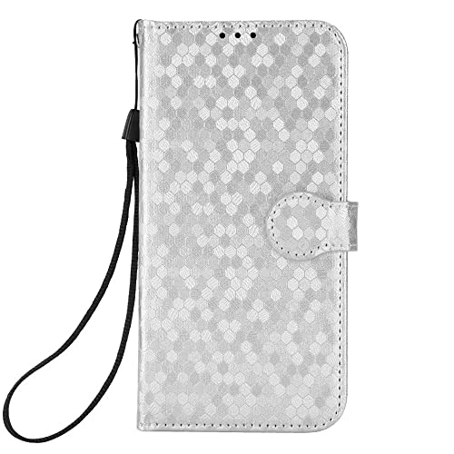 BaiBaiDY Hülle für Google Pixel 3 Handyhülle, Kartensteckplätze, Ständerfunktion, Luxus PU Leder Brieftasche Flip Folio Cover, Hülle für Google Pixel 3.(Silber) von BaiBaiDY