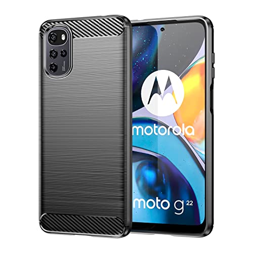 BaiBaiDY Hülle für Motorola Moto E32s, Kratzfeste, Schlanke, Stoßfeste TPU-Stoßstangenabdeckung, Flexibler Schutz, Schutzhülle für Motorola Moto E32s Handyhülle.(Schwarz) von BaiBaiDY