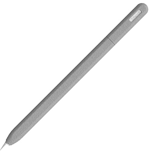 Kompatibel mit Apple Pencil Silikonhülle für 2. Generation, Ultra Dünn Apple Pencil,Schutzhülle Hülle Fall rutschfest Glatte Griffigkeit Halter (Grau) von BaiWeiDun
