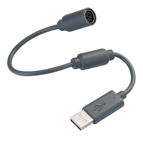 USB-Adapter Controller kompatibel für Logitech G920 G923 G27 G29, Ferrari 458 Spider Racing Wheel Cord, Guitar Hero, Xbox USB-Stecker (Grau) von BaiWeiDun
