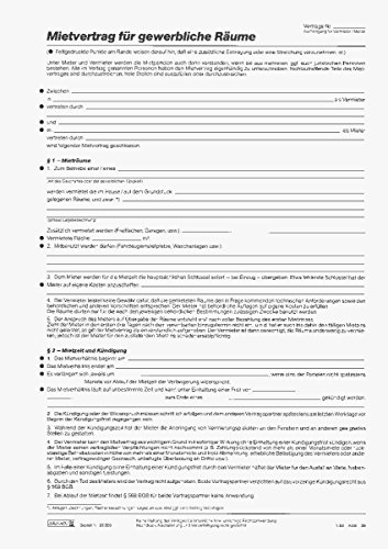 BRUNNEN BRUNNEN Formular „Mietvertrag für Gewerberäume“, A4 von Baier & Schneider