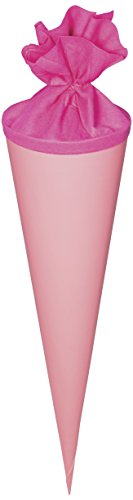 Baier & Schneider Heyda 204870053 Schultüten-Rohlinge mit Filzverschluss (Höhe 70 cm, Durchmesser 19 cm, Karton, 380g/m²) blau von Baier & Schneider