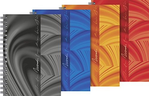 Baier & Schneider Notizblock Spiralbuch Vivendi, Wire-O-Bindung, 90 g/qm, A6, liniert, 90 Blatt von Baier & Schneider