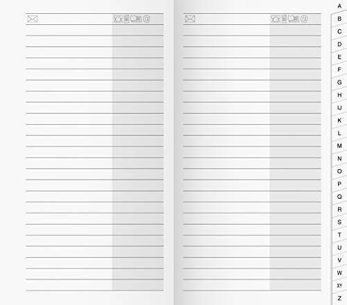rido/idé rido/idé 7045790 Adress-Registerheft (für Taschenkalender/Plankalender/Sichtkalender, 87 x 153 mm, Karton-Umschlag) von Baier & Schneider