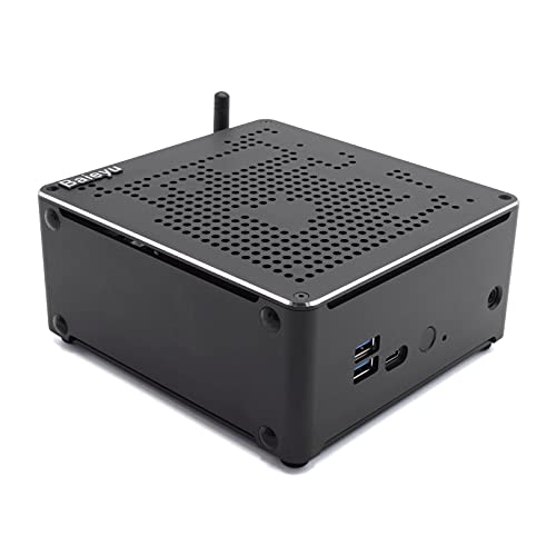 Baieyu Mini Gaming Computers Core i9-9880H, 64GB RAM 1TB SSD, UHD Graphics 630, Mini Desktop PC Windows 10 Pro, Unterstützt 4K-Doppelanzeige, HDMI/DP/WiFi/BT/LAN/Type-C, Gaming PC von Baieyu