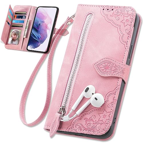 Baifu Handyhülle für Blackview A200 Pro Hülle Reißverschluss Tasche, PU Leder Hülle Brieftasche Handytasche Cover Kompatibel für Blackview A200 Pro-002 von Baifu