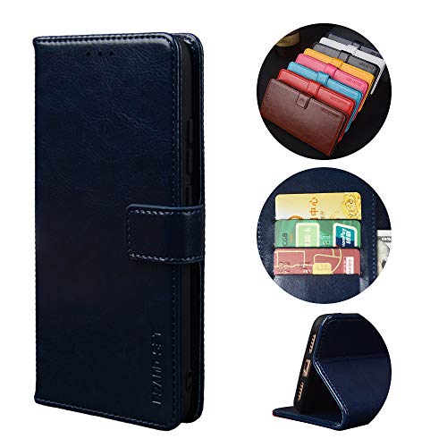 Baifu Handyhülle für Ulefone Note 8/Note 8P Hülle Leder, Ulefone Note 8/Note 8P Lite Handy Hüllen, Vintage Flip Handytasche Tasche Schutzhülle lederhülle von Baifu