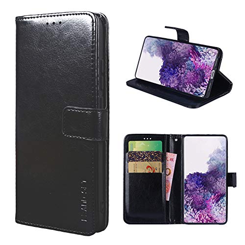 Baifu Handyhülle für Ulefone Note 9P Hülle mit Kartenfach Magnetisch Premium Leder Flip Schutzhülle Tasche Case Brieftasche Etui lederhülle Kompatibel mit Ulefone Note 9P -Schwarz von Baifu