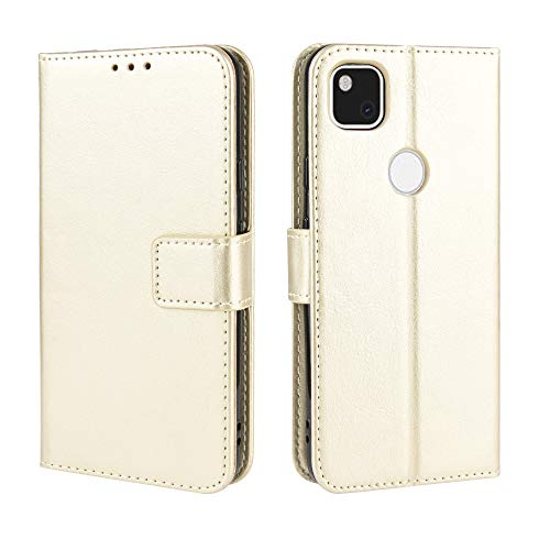 Baifu Lederhülle für Google Pixel 4A 4G Hülle, Flip Case Schutzhülle Handy mit Kartenfach Stand und Magnet Funktion als Brieftasche, Tasche Cover Etui Handyhülle für Google Pixel 4A 4G, Golden Baifu Lederhülle für Google Pixel 4A 4G Hülle, Flip Case Schutzhülle Handy mit Kartenfach Stand und Magnet Funktion als Brieftasche, Tasche Cover Etui Handyhülle für Google Pixel 4A 4G, Golden von Baifu