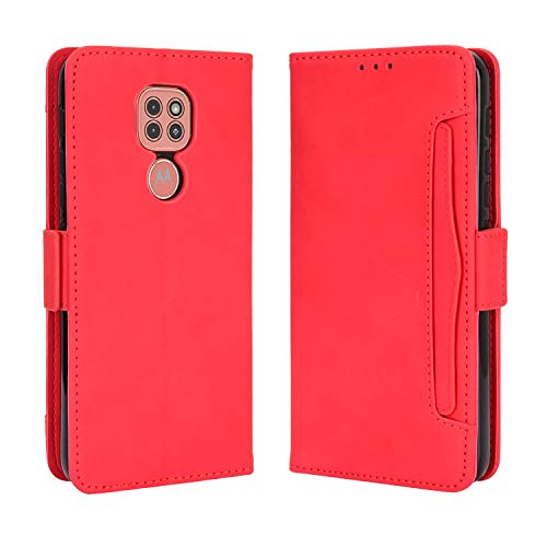 Baifu Lederhülle für Motorola Moto G9 Play Hülle, Flip Case Schutzhülle Handy mit Kartenfach Stand und Magnet Funktion als Brieftasche, Tasche Cover Etui Handyhülle für Motorola Moto G9 Play, Rot Baifu Lederhülle für Motorola Moto G9 Play Hülle, Flip Case Schutzhülle Handy mit Kartenfach Stand und Magnet Funktion als Brieftasche, Tasche Cover Etui Handyhülle für Motorola Moto G9 Play, Rot von Baifu
