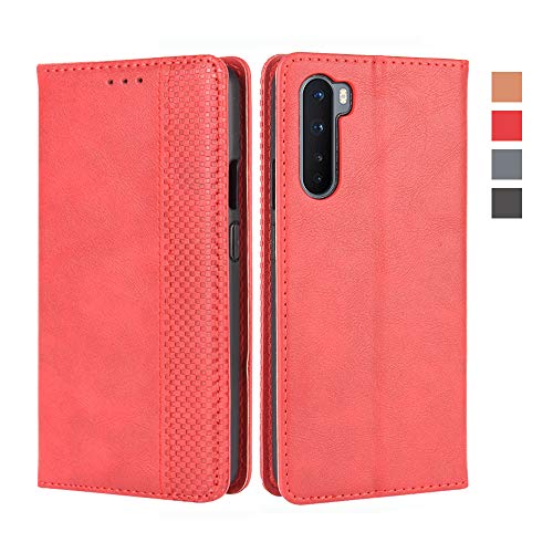 Baifu Lederhülle für OnePlus Nord Hülle, Flip Case Schutzhülle Handy mit Kartenfach Stand und Magnet Funktion als Brieftasche, Tasche Cover Etui Handyhülle für OnePlus Nord, Rot Baifu Lederhülle für OnePlus Nord Hülle, Flip Case Schutzhülle Handy mit Kartenfach Stand und Magnet Funktion als Brieftasche, Tasche Cover Etui Handyhülle für OnePlus Nord, Rot von Baifu