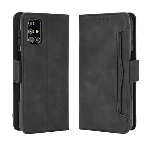 Baifu Lederhülle für Samsung Galaxy M31s Hülle, Flip Case Schutzhülle Handy mit Kartenfach Stand und Magnet Funktion als Brieftasche, Tasche Cover Etui Handyhülle für Samsung Galaxy M31s, Schwarz Baifu Lederhülle für Samsung Galaxy M31s Hülle, Flip Case Schutzhülle Handy mit Kartenfach Stand und Magnet Funktion als Brieftasche, Tasche Cover Etui Handyhülle für Samsung Galaxy M31s, Schwarz von Baifu